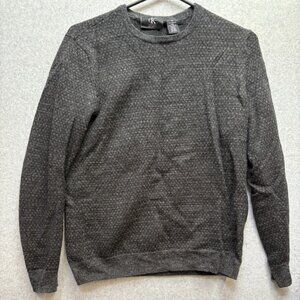 Calvin Klein Italian Yarn Men's Merino Wool Blend  Sweater Size M Gray